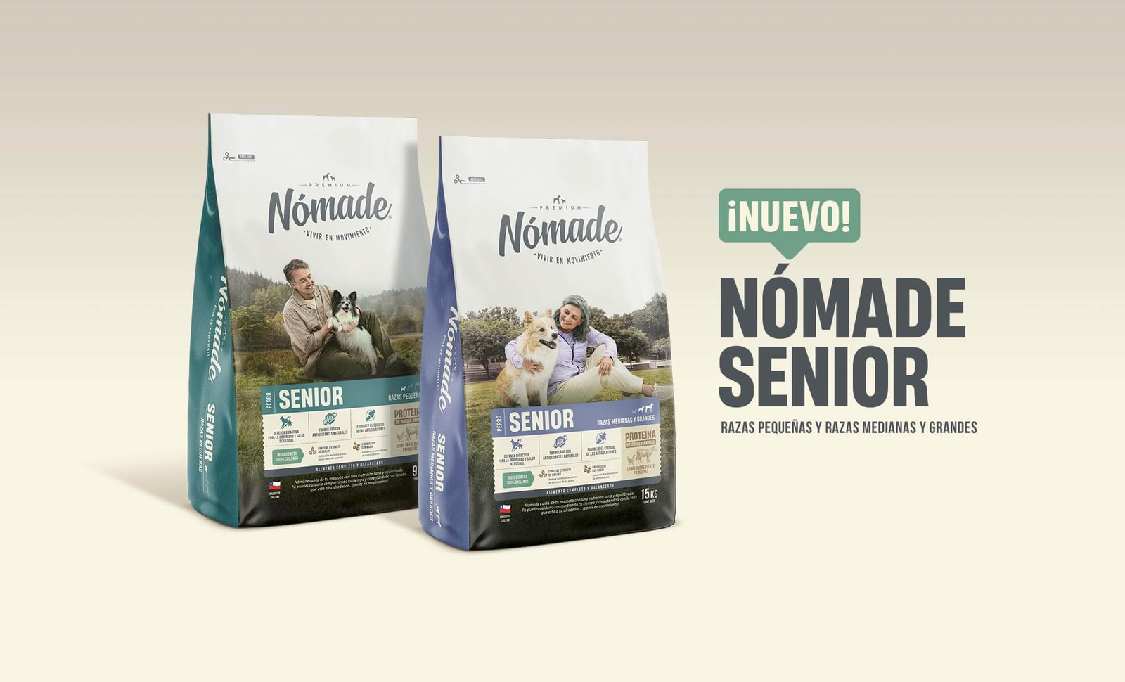 Nómade Senior Adulto Razas Pequeñas 9 KG - Imagen 2